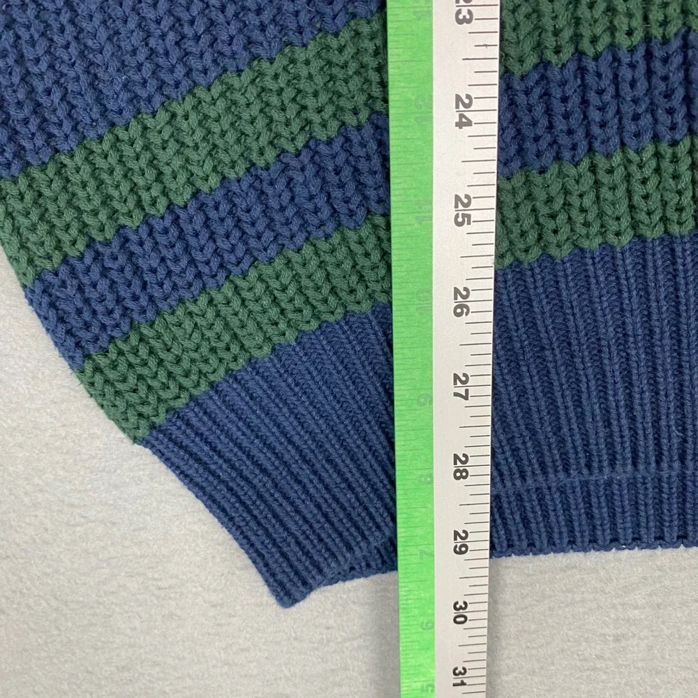 Hunt Club Vintage V-Neck Cable Knit Shaker Cricket Sweater Mens XLT Tall Navy